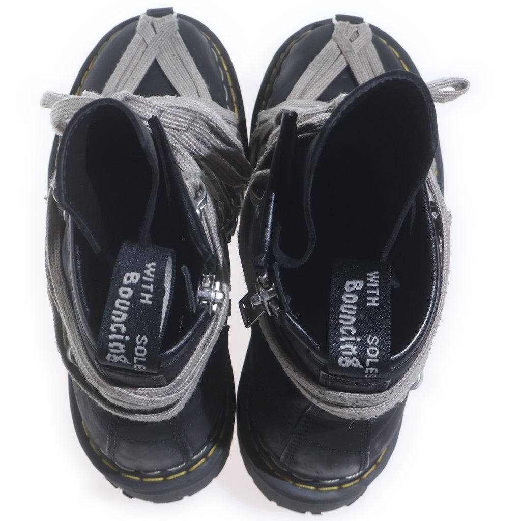 Dr.Martens(ドクターマーチン) ×Rick Owens 1460 Quad Sole Mega Lace Boot リックオウエンス メガレースブーツ ブラック 41818001
