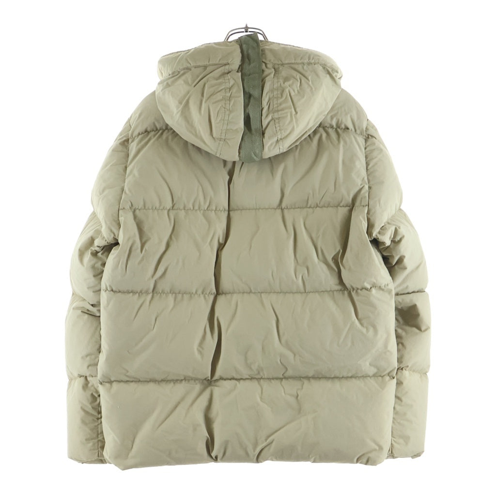 STONE ISLAND(ストーンアイランド) NASLAN LIGHT WATRO DOWN-TC 袖パッチ フーデッドジップアップダウンジャケット アイボリー 771544132