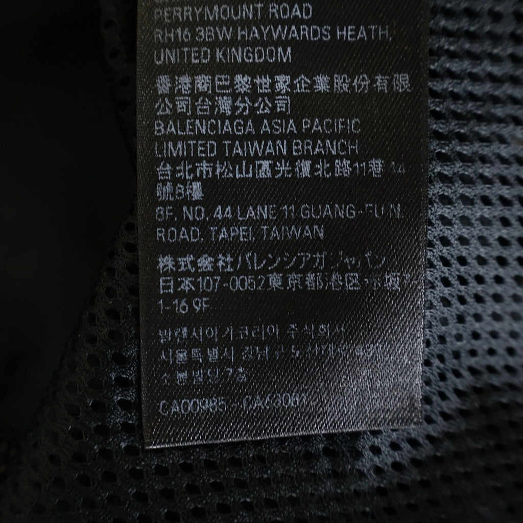 BALENCIAGA(バレンシアガ) UNISEX BLOUSON JACKET フロントロゴ ジップアップ ブルゾンジャケット ブラック/ホワイト 725302 TP006