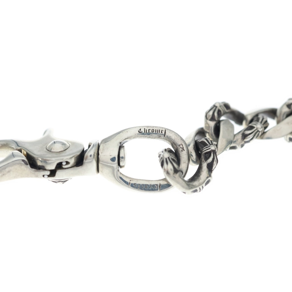 CHROME HEARTS(クロムハーツ) FANCY SHORT-T/2クリップショートファンシー ウォレットチェーン シルバー BCA077