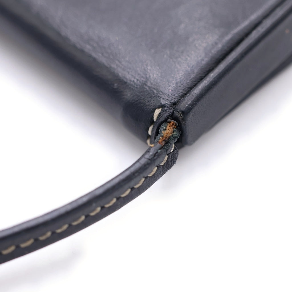 LOEWE(ロエベ) アナグラムロゴ レザー ヒールポーチ ブラック レディース