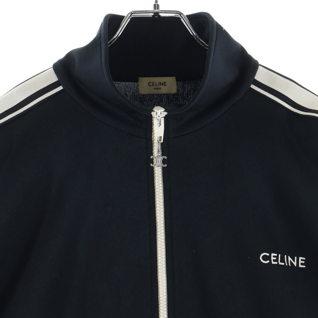 CELINE(セリーヌ) ダブルフェイスジャージ ジップアップ トラックジャケット ブラック 2Y4901210