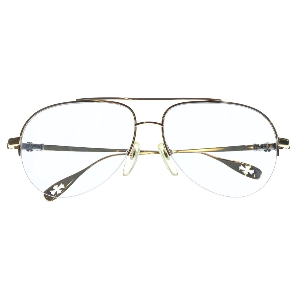 CHROME HEARTS(クロムハーツ) STAINS TEARDROP ステインズ CHクロステンプル ティアドロップ サングラス アイウェア ゴールド/シルバー