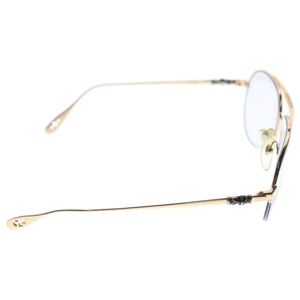 CHROME HEARTS(クロムハーツ) STAINS TEARDROP ステインズ CHクロステンプル ティアドロップ サングラス アイウェア ゴールド/シルバー