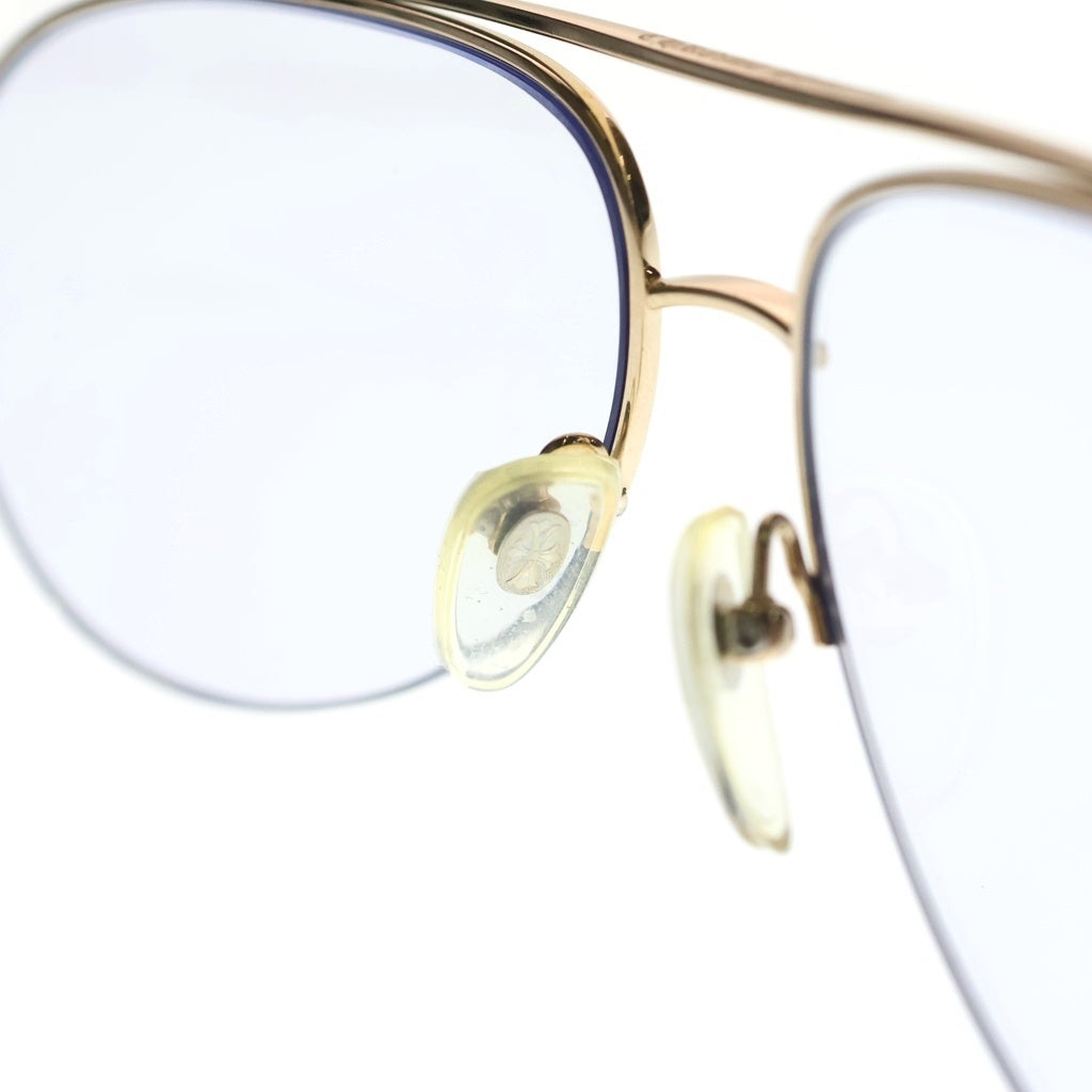 CHROME HEARTS(クロムハーツ) STAINS TEARDROP ステインズ CHクロステンプル ティアドロップ サングラス アイウェア ゴールド/シルバー