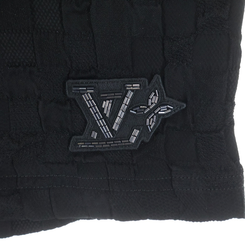 LOUIS VUITTON(ルイヴィトン) LVロゴ グラフィックジャカード フルイドショーツ ハーフパンツ ブラック 1AHCDA