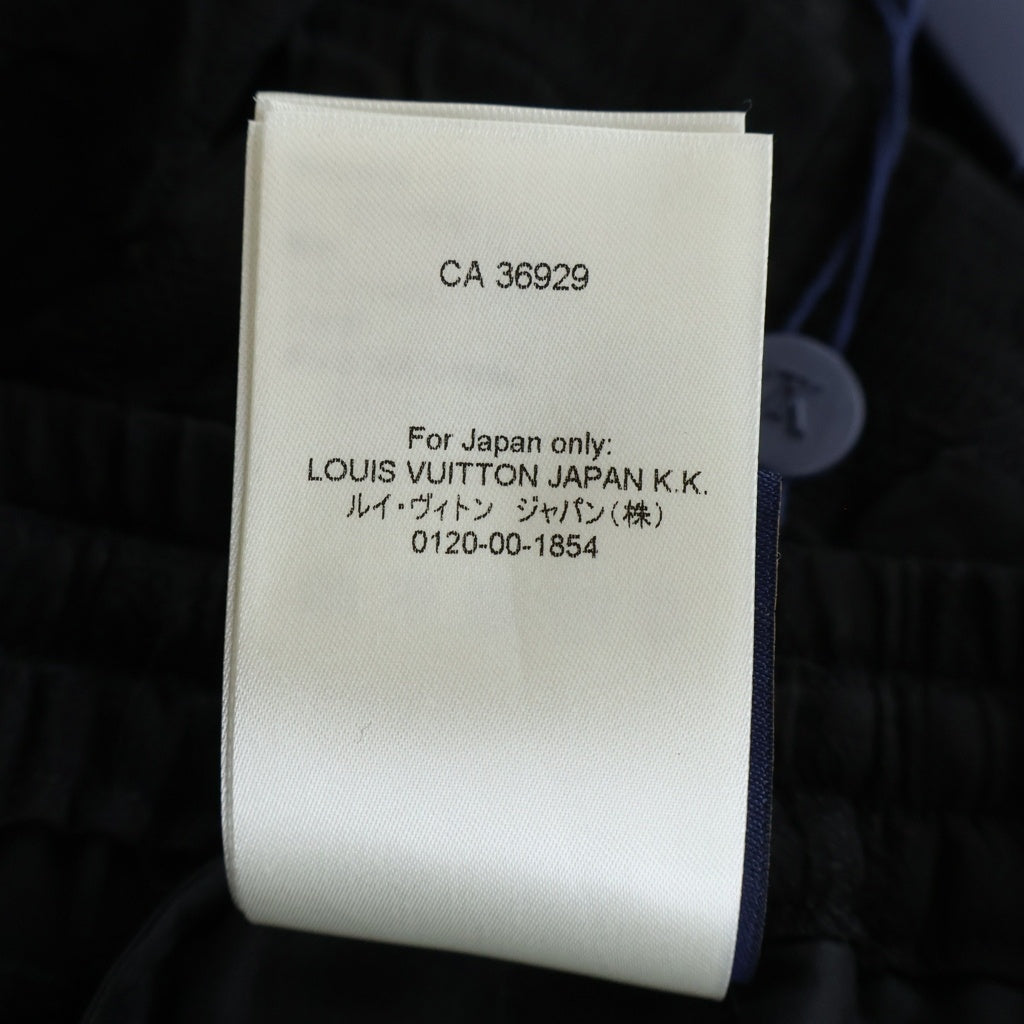 LOUIS VUITTON(ルイヴィトン) LVロゴ グラフィックジャカード フルイドショーツ ハーフパンツ ブラック 1AHCDA