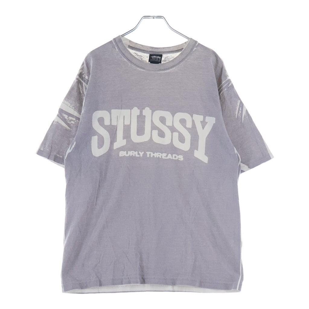 STUSSY(ステューシー) Burly Stone Washed Tee バーリーストーン ウォッシュド加工 クルーネック半袖Tシャツカットソー グレー
