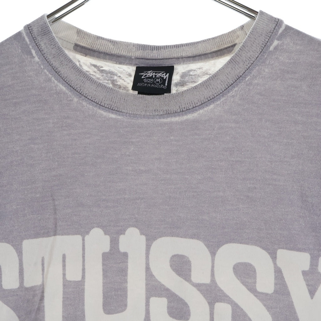 STUSSY(ステューシー) Burly Stone Washed Tee バーリーストーン ウォッシュド加工 クルーネック半袖Tシャツカットソー グレー