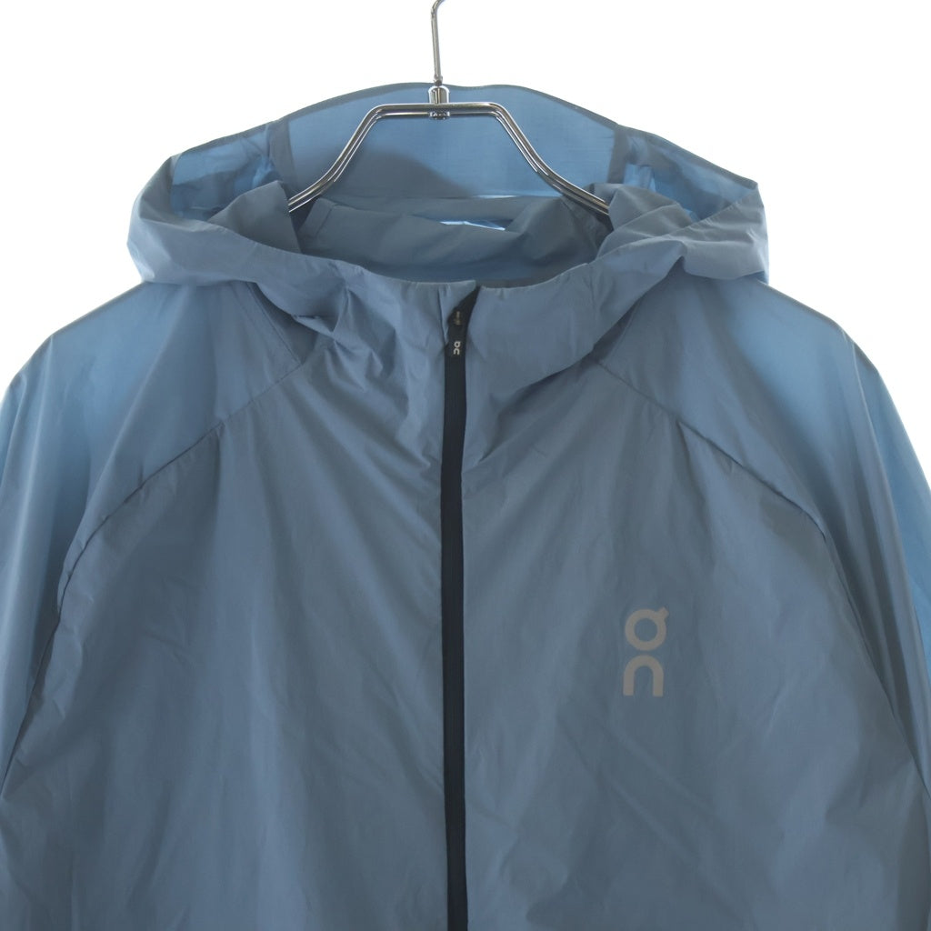 On(オン) Core Jacket コアジャケット ロゴリフレクター フーデッドナイロンジップアップジャケット ライトブルー 1ME1033 1ME1033