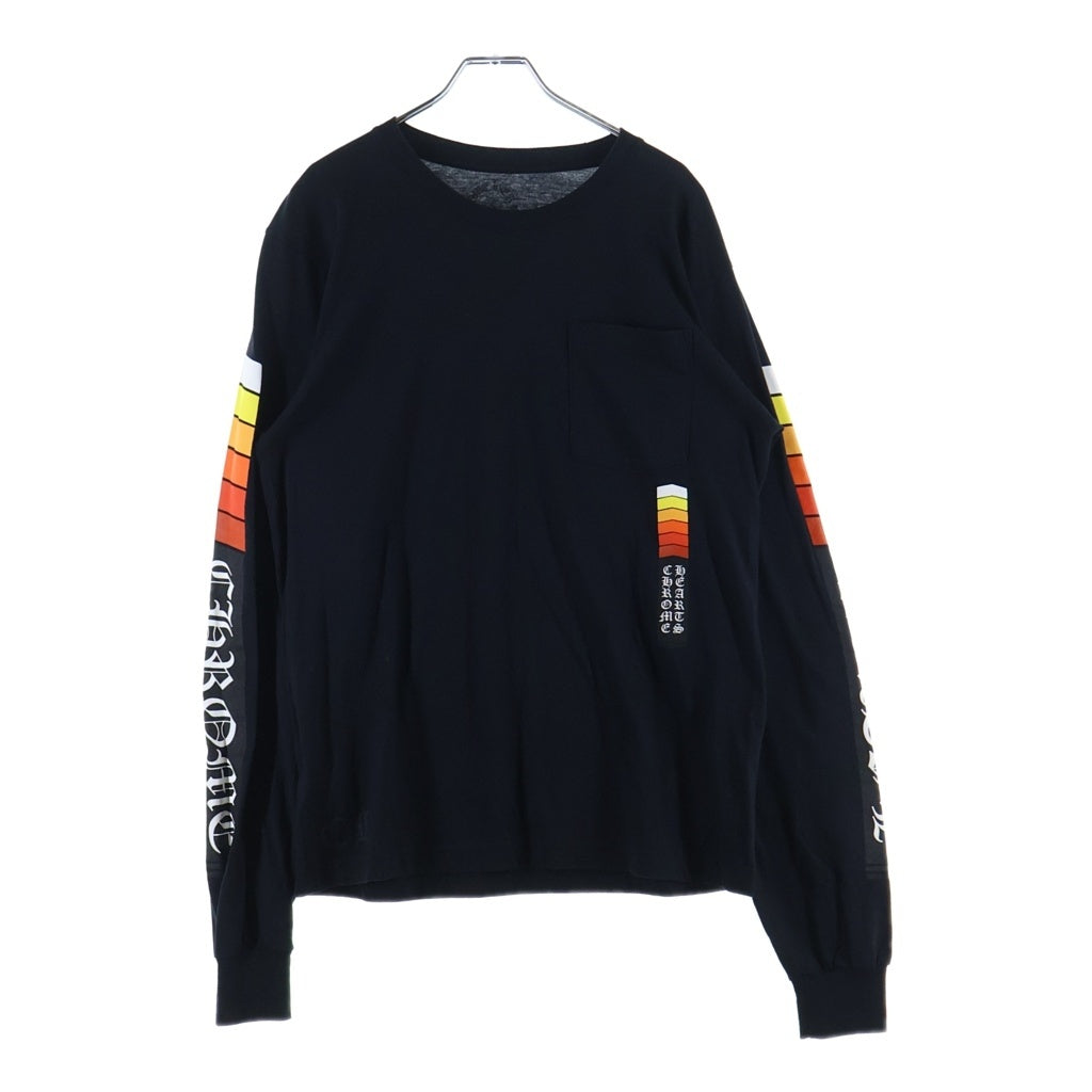 CHROME HEARTS(クロムハーツ) Boost Graphic Print ブースト グラフィックプリント クルーネック長袖Tシャツカットソー ブラック