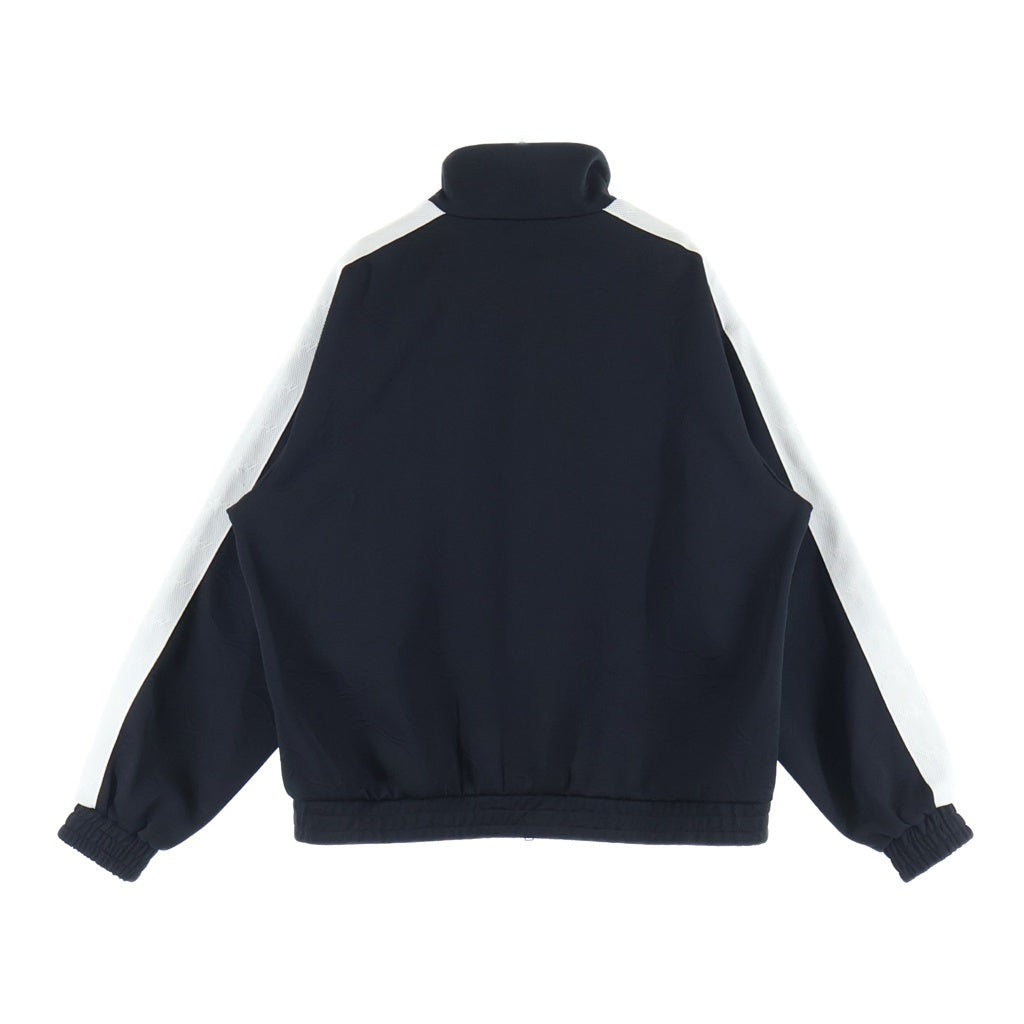 A BATHING APE(アベイシングエイプ) LINE CAMO JACQUARD BATHING APE LOGO RELAXED FIT TRACK JACKET ジャガード トラックジャケット ブラック 001SWK801309M