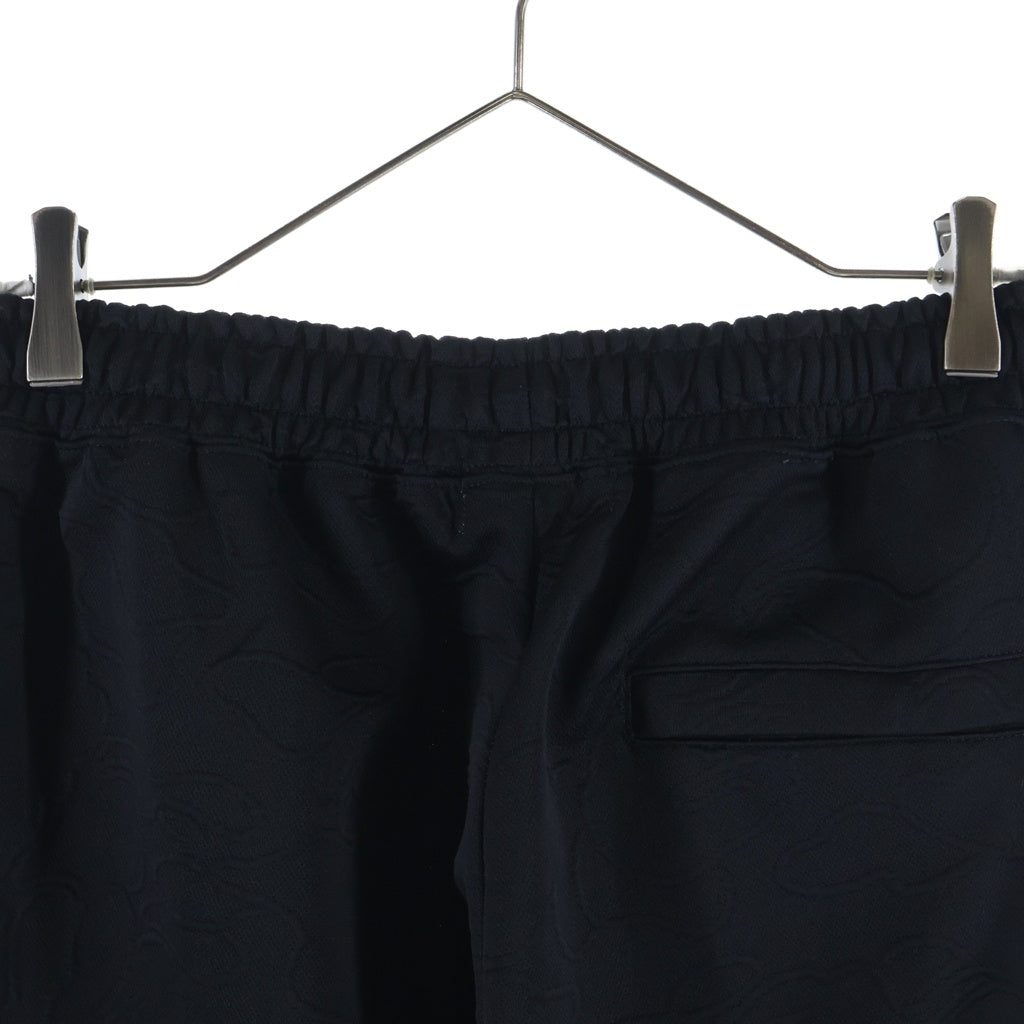 A BATHING APE(アベイシングエイプ) LINE CAMO JACQUARD BATHING APE LOGO RELAXED FIT TRACK PANTS ジャガード トラックパンツ ブラック 001PTK801304M