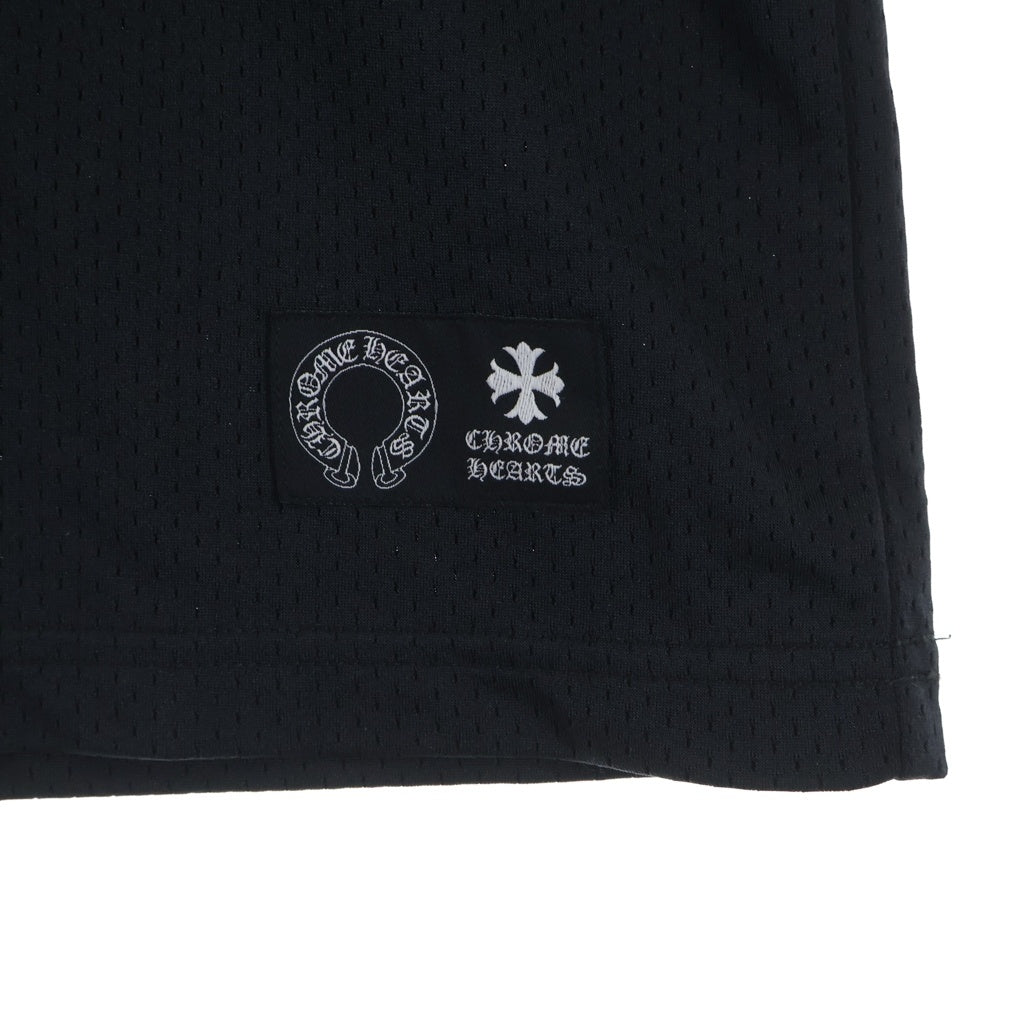 CHROME HEARTS(クロムハーツ) MESH WARM UP JERSEY CHプリントメッシュ半袖シャツ ブラック