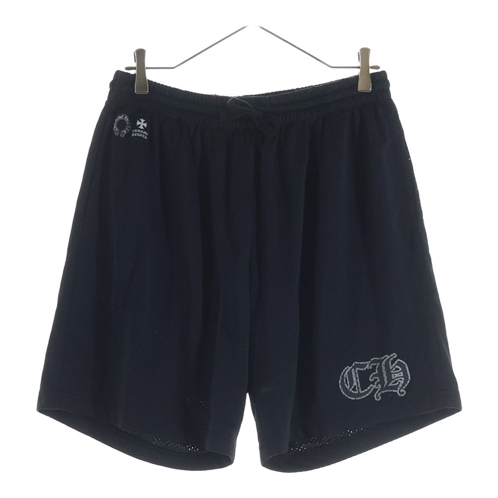 CHROME HEARTS(クロムハーツ) MESH WARM UP JERSEY CHプリントメッシュハーフパンツ ブラック