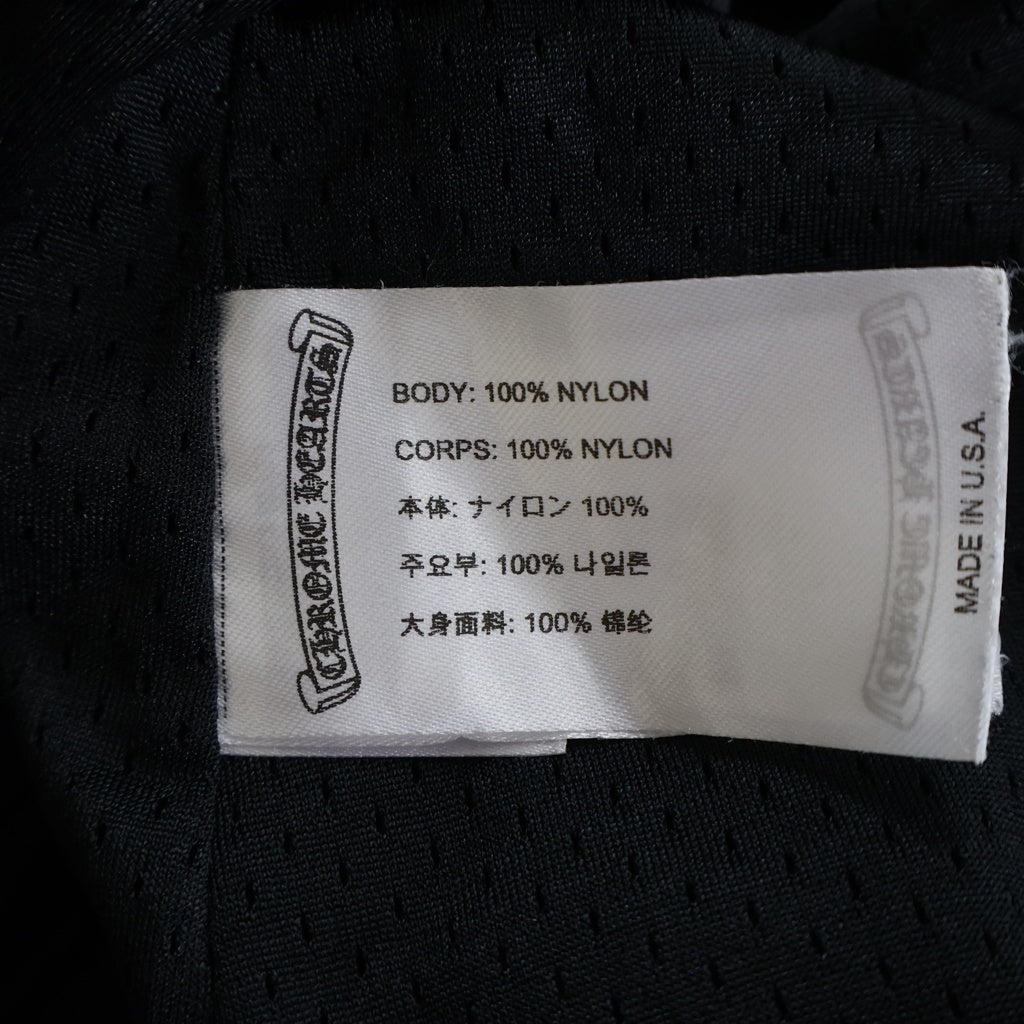 CHROME HEARTS(クロムハーツ) MESH WARM UP JERSEY CHプリントメッシュハーフパンツ ブラック