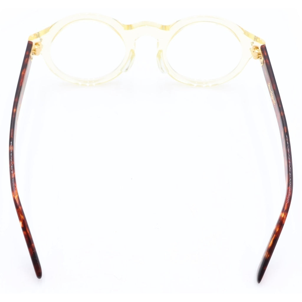 OLIVER GOLDSMITH(オリバーゴールドスミス) SHEPPERTON シェパートン ラウンドフレーム サングラス 眼鏡 クリアイエロー/ブラウン -