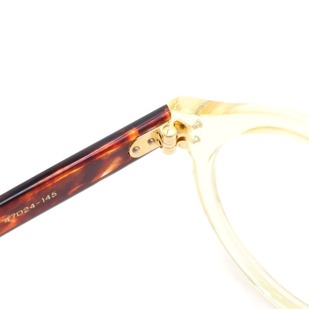 OLIVER GOLDSMITH(オリバーゴールドスミス) SHEPPERTON シェパートン ラウンドフレーム サングラス 眼鏡 クリアイエロー/ブラウン -