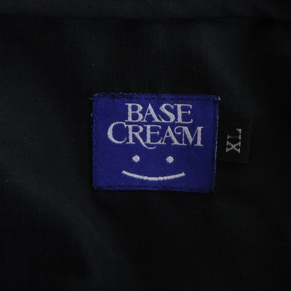 NO BRAND(ノーブランド) ×Anti Social Club REFLECTIVE LOGO HALF-ZIP ANORAK JACKET リフレクティブ ロゴ ハーフジップアノラックナイロンジャケット BC25ATANK01BK