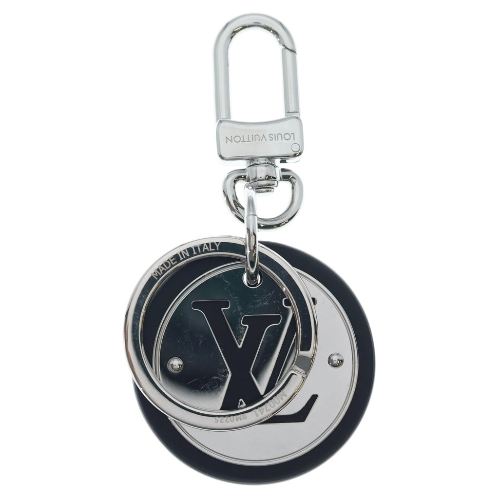 LOUIS VUITTON(ルイヴィトン) LVサークル キーリング バッグチャーム ブラック/シルバー