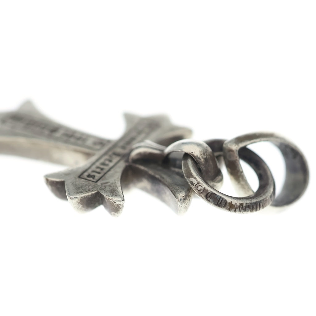 CHROME HEARTS(クロムハーツ) CH CRS SML W/BALE Wベイル スモールCHクロス ペンダントトップ シルバー BCA218