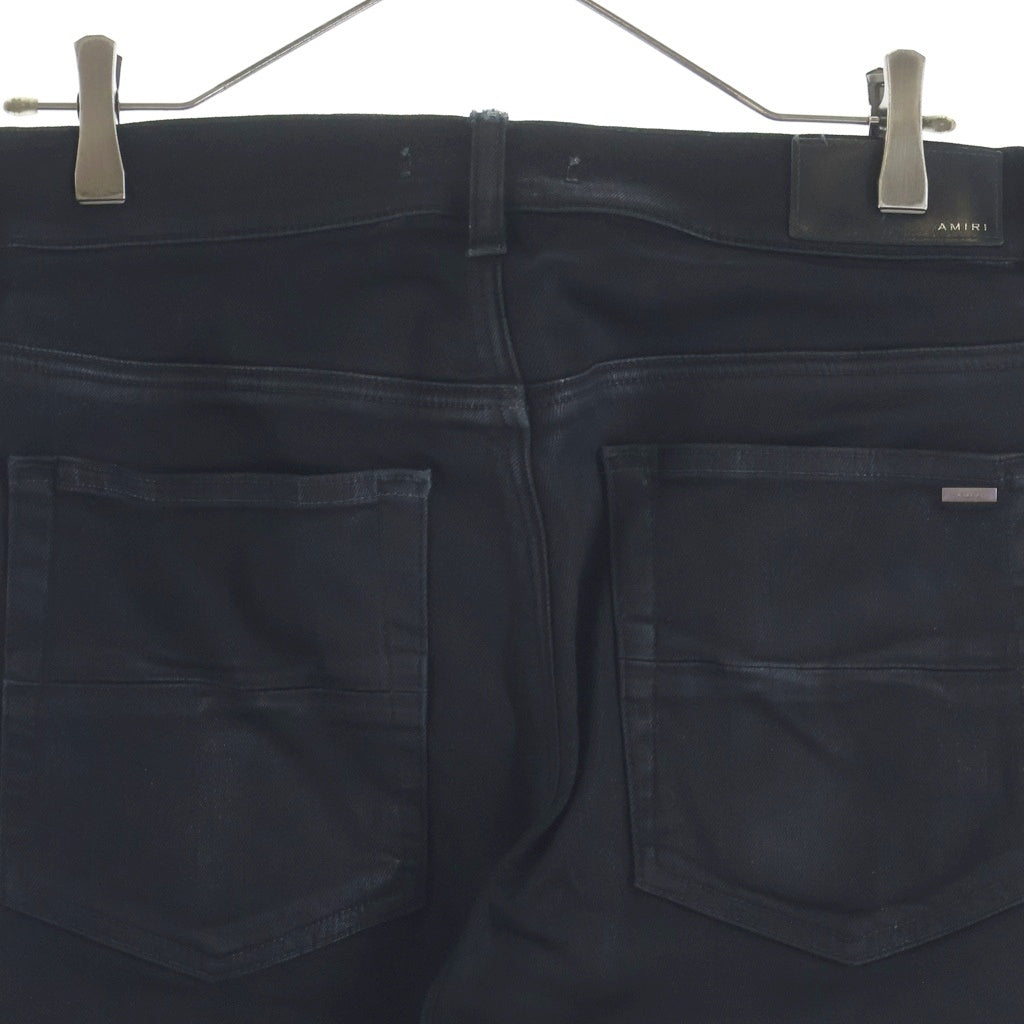 AMIRI(アミリ) Wax MX1 Jeans ワックスコーティング スキニーデニムパンツ ブラック AMDNSY1064