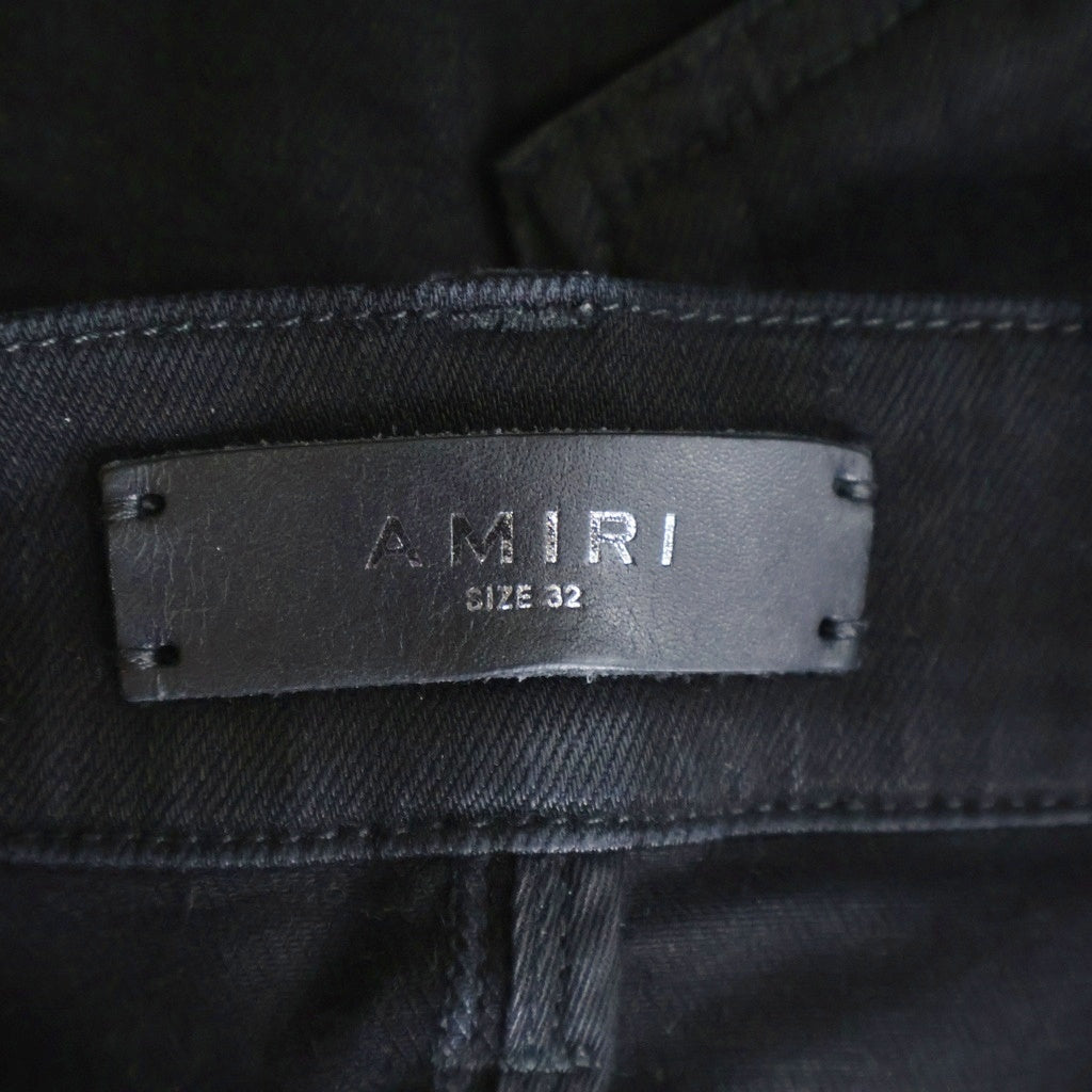 AMIRI(アミリ) Wax MX1 Jeans ワックスコーティング スキニーデニムパンツ ブラック AMDNSY1064