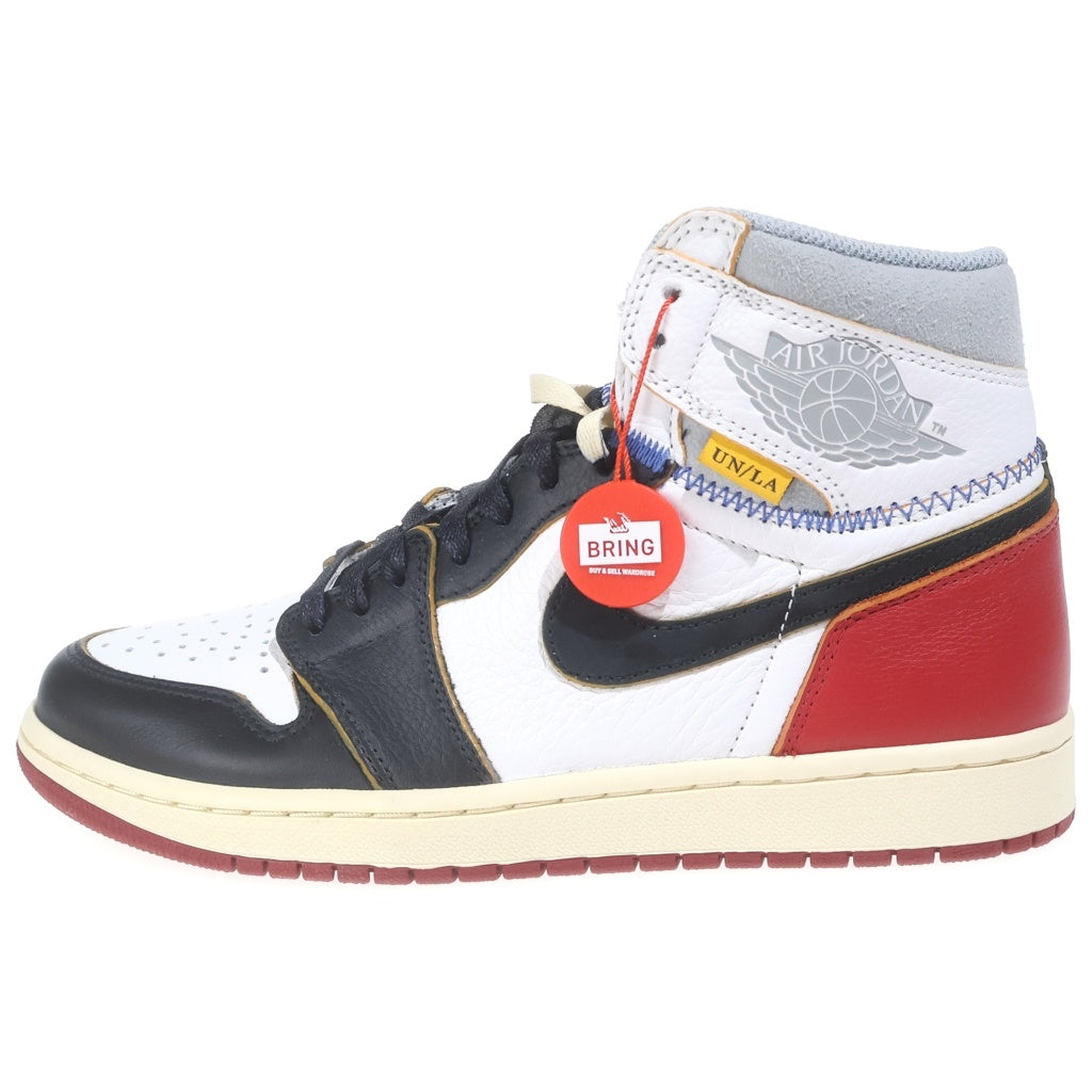 NIKE(ナイキ) ×UNION Air Jordan 1 Retro High ユニオン エアジョーダン1 レトロ ハイ OG NRG レッド ハイカットスニーカー US9/27cm BV1300-106