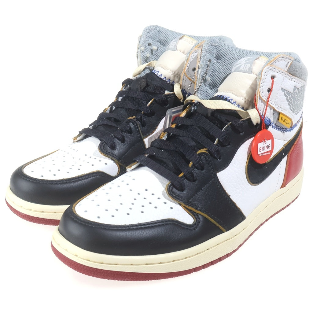 NIKE(ナイキ) ×UNION Air Jordan 1 Retro High ユニオン エアジョーダン1 レトロ ハイ OG NRG レッド ハイカットスニーカー US9/27cm BV1300-106