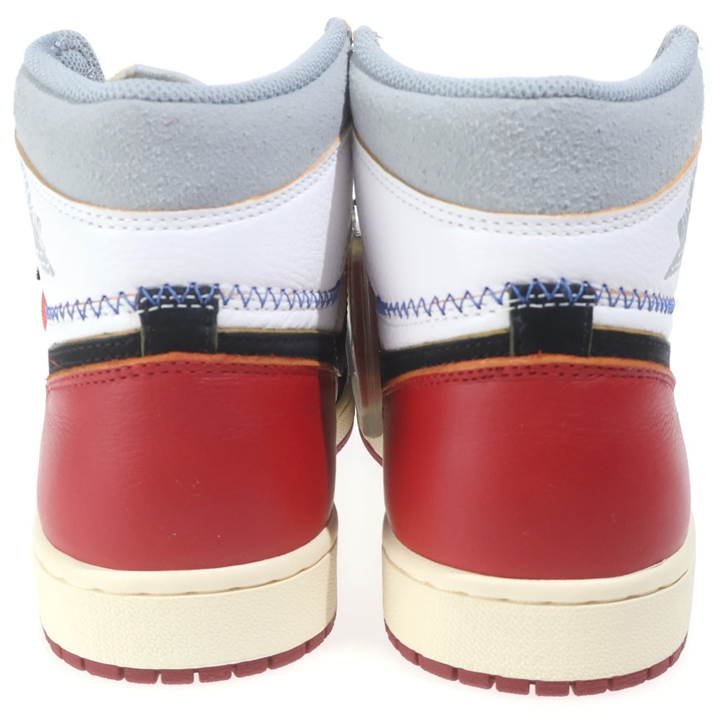 NIKE(ナイキ) ×UNION Air Jordan 1 Retro High ユニオン エアジョーダン1 レトロ ハイ OG NRG レッド ハイカットスニーカー US9/27cm BV1300-106