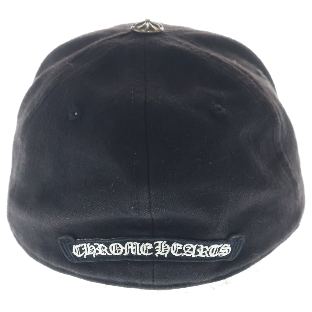 CHROME HEARTS(クロムハーツ) フロント ホースシュー刺繍 ベースボールキャップ ブラック