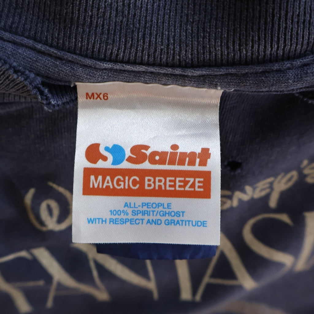 SAINT MICHAEL(セントマイケル) 25SS FANTASIA SS TEE ファンタジア クルーネック半袖Tシャツカットソー ネイビー SM-HR8-0000-C65
