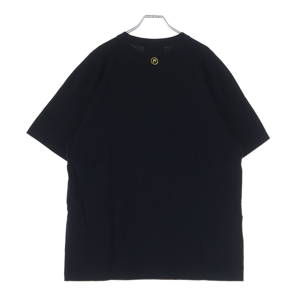 goro's(ゴローズ) mitakuye oyasin フロントプリントクルーネック半袖Tシャツカットソー ブラック/イエロー