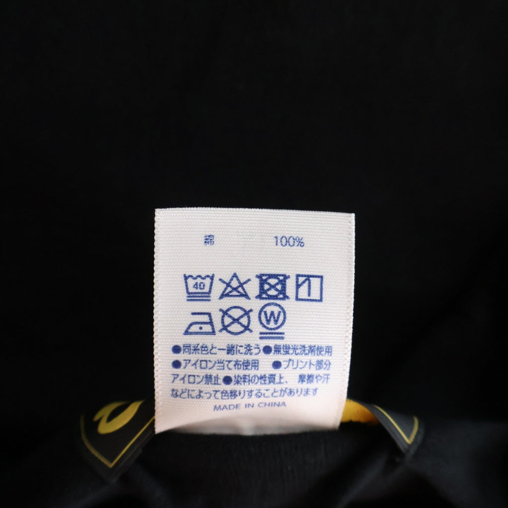 goro's(ゴローズ) mitakuye oyasin フロントプリントクルーネック半袖Tシャツカットソー ブラック/イエロー