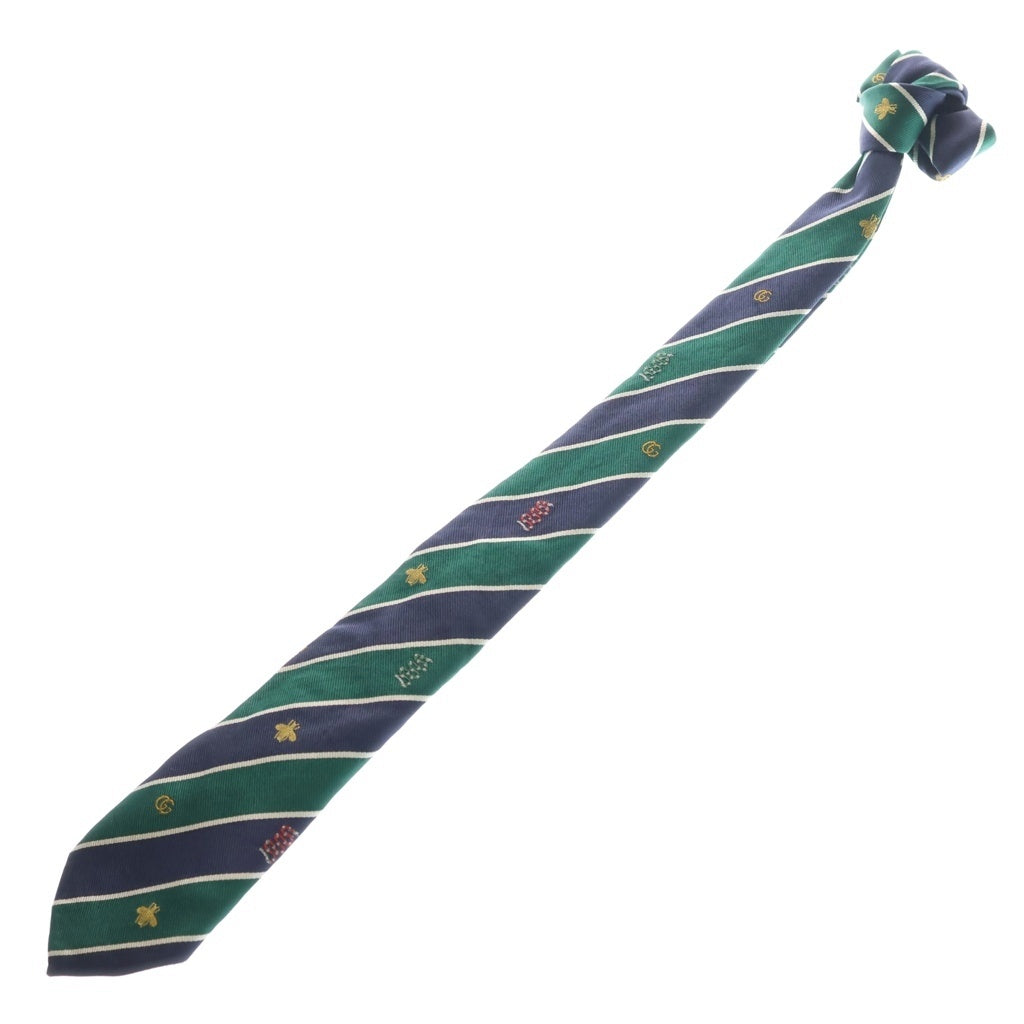 GUCCI(グッチ) ロゴシンボルモチーフ シルクネクタイ グリーン 545077 4E002