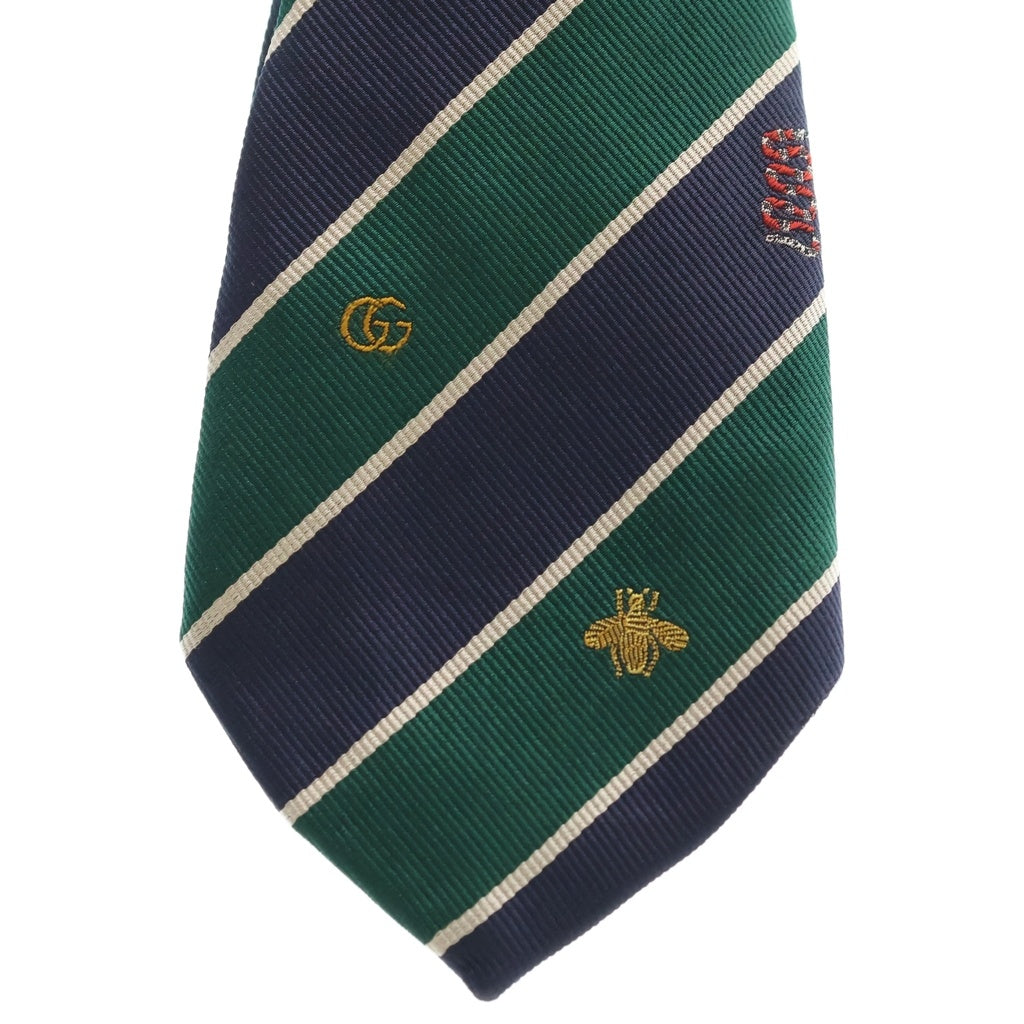 GUCCI(グッチ) ロゴシンボルモチーフ シルクネクタイ グリーン 545077 4E002