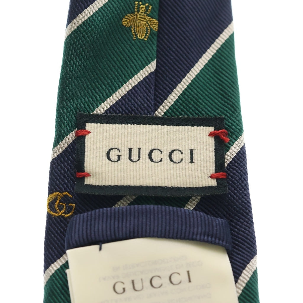 GUCCI(グッチ) ロゴシンボルモチーフ シルクネクタイ グリーン 545077 4E002