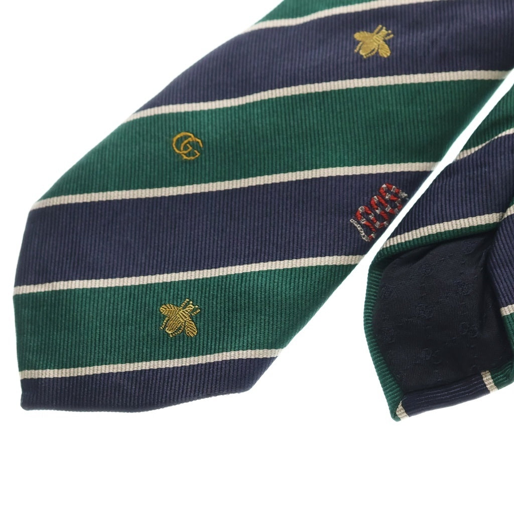 GUCCI(グッチ) ロゴシンボルモチーフ シルクネクタイ グリーン 545077 4E002