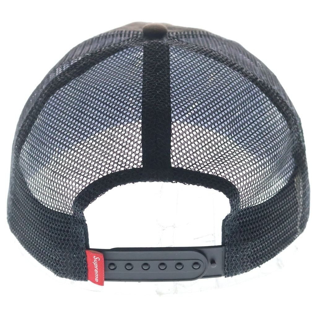 SUPREME(シュプリーム) 25AW Crest Mesh Back 6-Panel クレストメッシュバック 6パネルキャップ ブラック