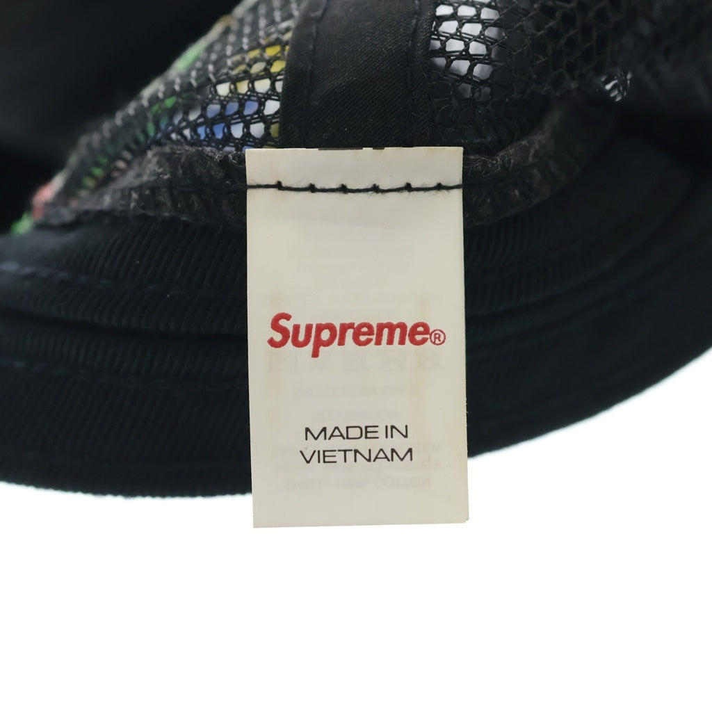 SUPREME(シュプリーム) 25AW Crest Mesh Back 6-Panel クレストメッシュバック 6パネルキャップ ブラック