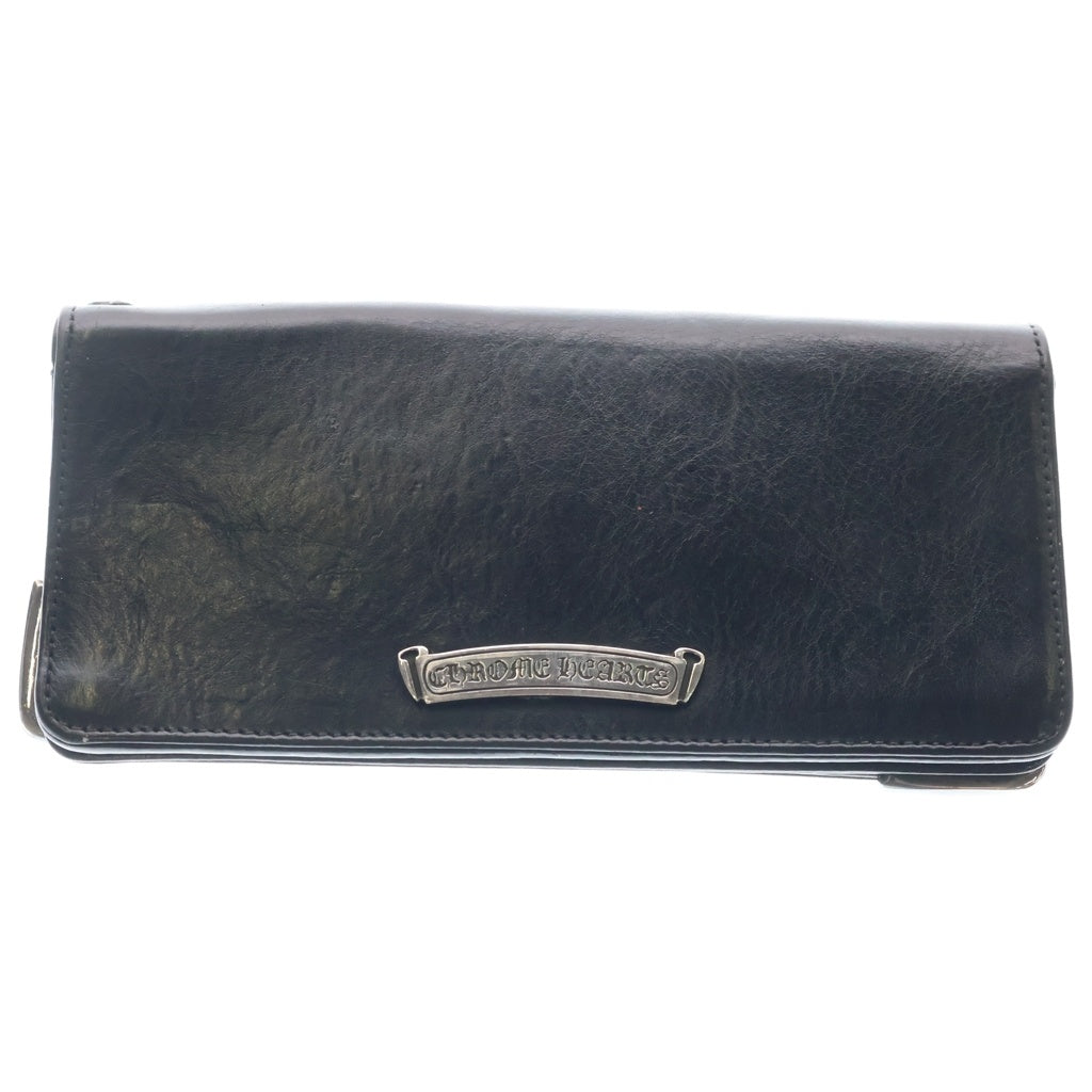 CHROME HEARTS(クロムハーツ) LNG SNGL FLD TIPS シングルフォールド レザーウォレット 財布 ブラック
