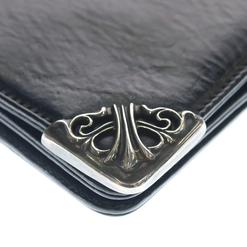 CHROME HEARTS(クロムハーツ) LNG SNGL FLD TIPS シングルフォールド レザーウォレット 財布 ブラック