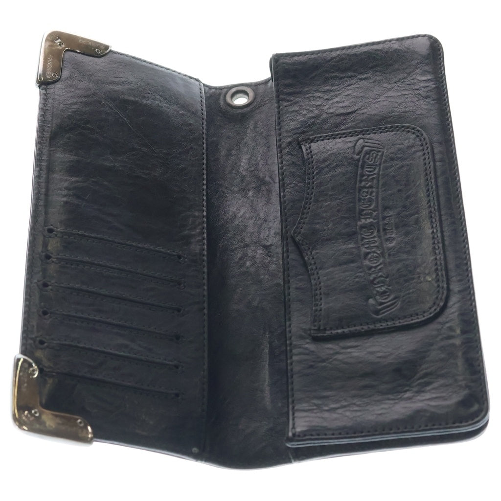CHROME HEARTS(クロムハーツ) LNG SNGL FLD TIPS シングルフォールド レザーウォレット 財布 ブラック