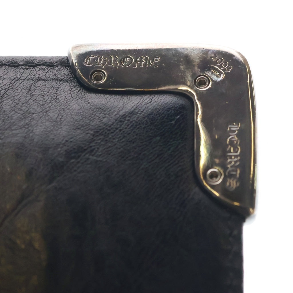 CHROME HEARTS(クロムハーツ) LNG SNGL FLD TIPS シングルフォールド レザーウォレット 財布 ブラック