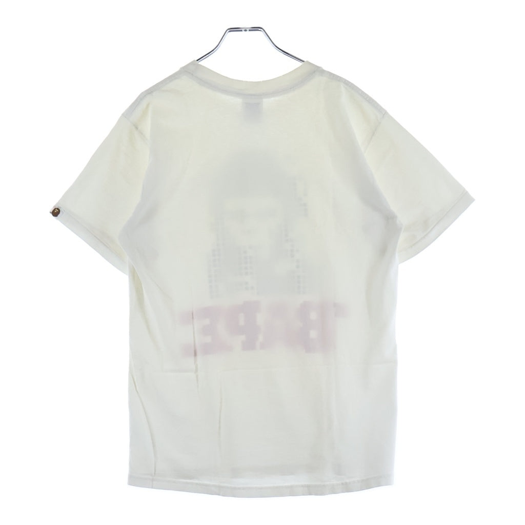 A BATHING APE(アベイシングエイプ) 90S avvilタグ 猿の惑星 クルーネック半袖Tシャツカットソー ホワイト
