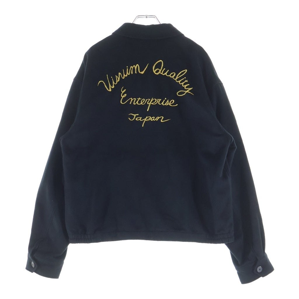 VISVIM(ヴィスヴィム) Norad Brushed Silk Jacket タイガー刺繍 ブラッシュド シルクブルゾンジャケット ブラック 0125205013006