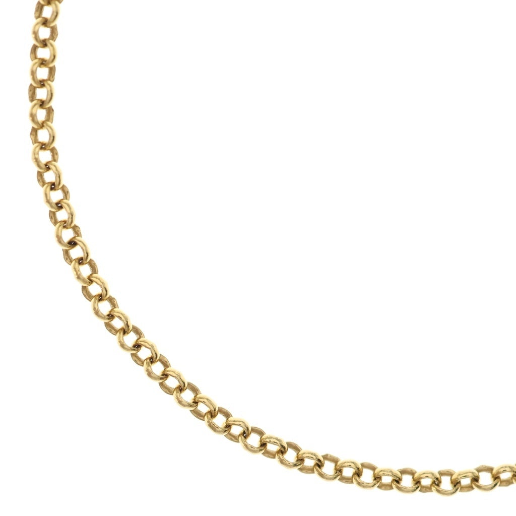 CHROME HEARTS(クロムハーツ) 22K NECKCHAIN R16 ロールチェーンネックレス 16inch ゴールド
