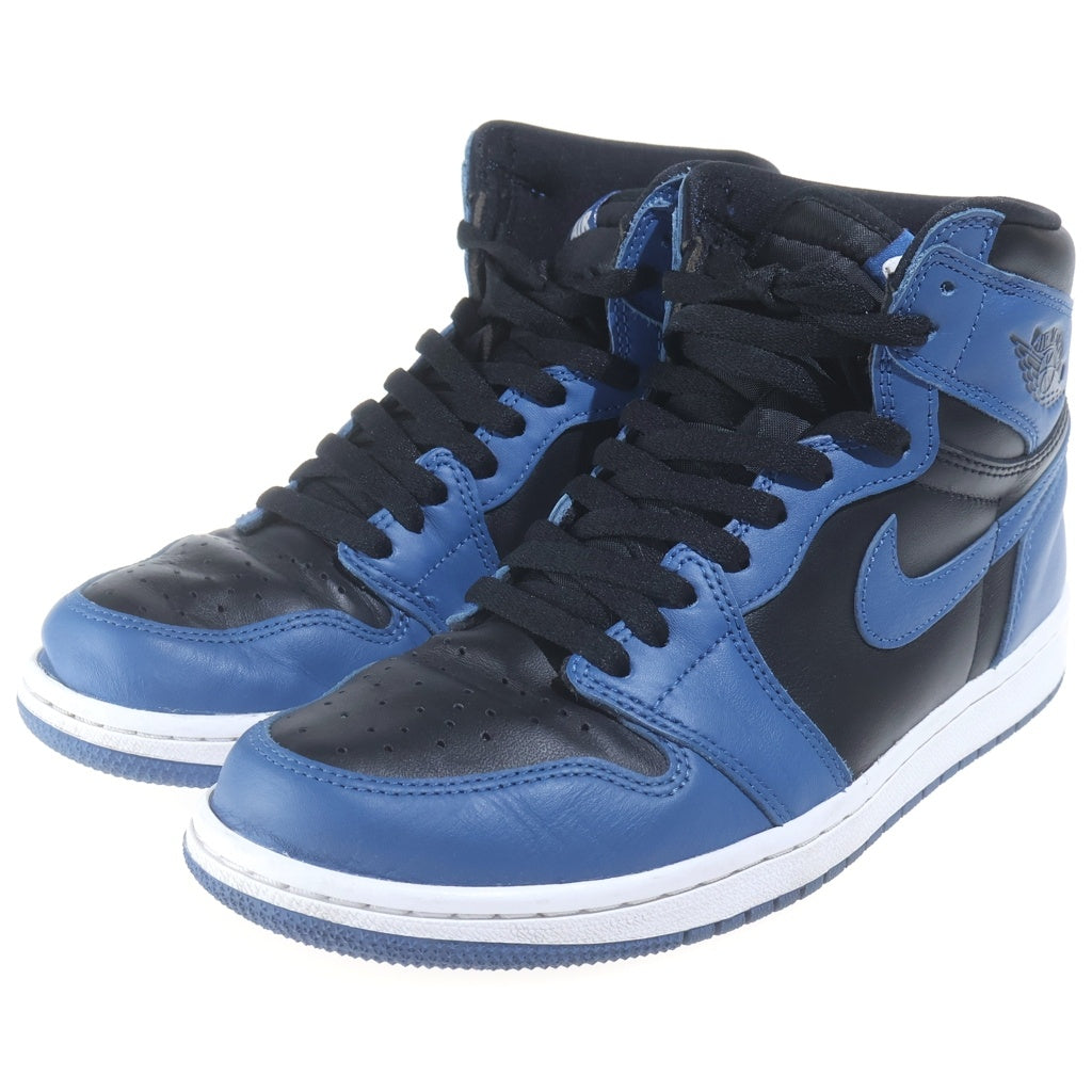 NIKE(ナイキ) Air Jordan 1 Retro High OG Dark Marina Blue エアジョーダン1 レトロ ハイ ダークマリーナブルー ハイカットスニーカー US8.5/26.5cm ブルー/ブラック 555088-404