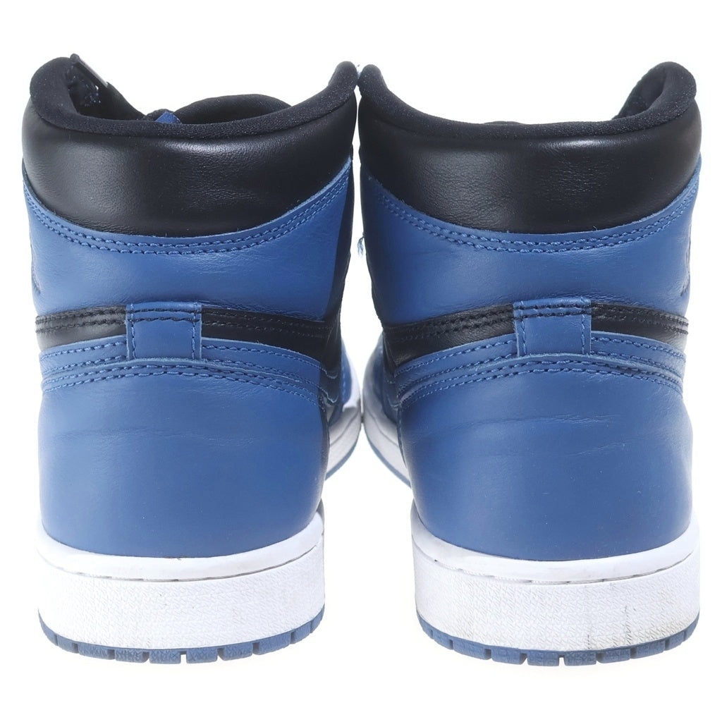 NIKE(ナイキ) Air Jordan 1 Retro High OG Dark Marina Blue エアジョーダン1 レトロ ハイ ダークマリーナブルー ハイカットスニーカー US8.5/26.5cm ブルー/ブラック 555088-404