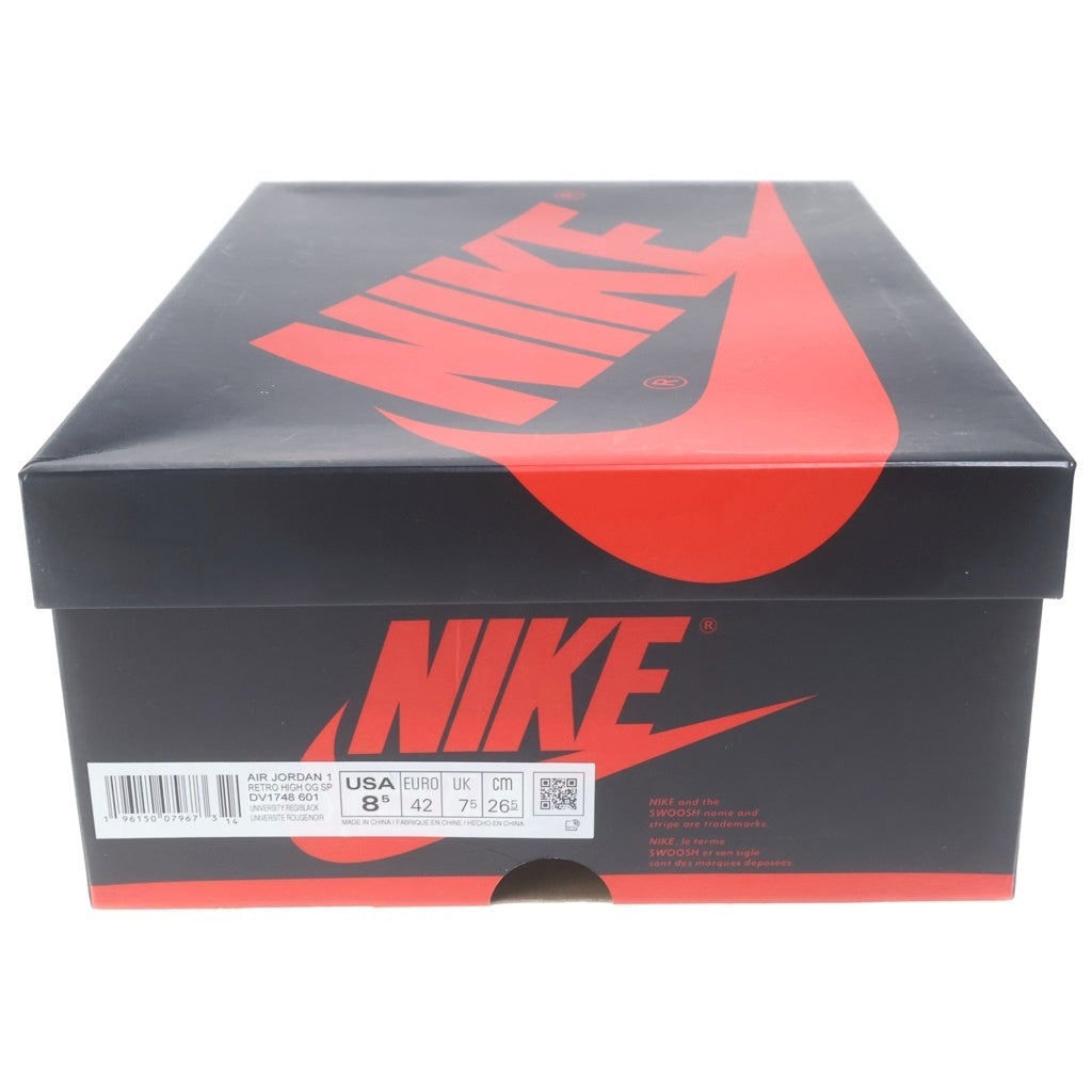 NIKE(ナイキ) Air Jordan 1 Retro High OG SP Spider-Man: Across the Spider-Verse University Red エアジョーダン1 ハイカットスニーカー DV1748-601